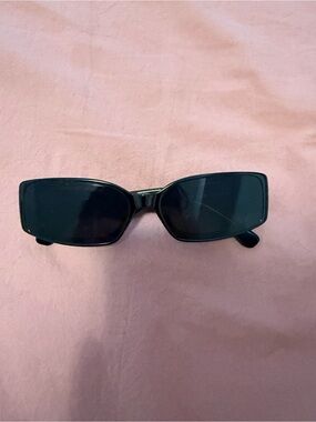 Classic Black Rectangular Sunglasses - Women's Accessories